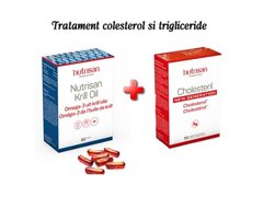 Colesterol si Trigliceride marite: Krill Oil si Cholesteril New Generation 60 capsule fiecare